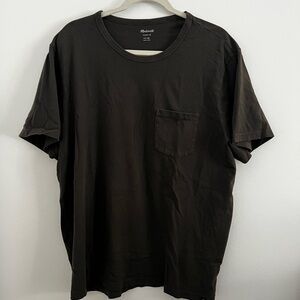 Madewell Mens Allday T-Shirt - Charcoal Grey/Black